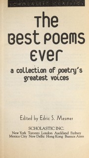 The best poems ever by Edric S. Mesmer