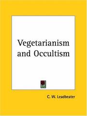 Cover of: Vegetarianism and Occultism