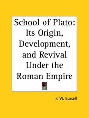 Cover of: School of Plato by Frederick William Bussell