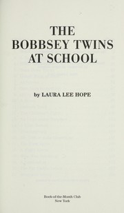 Cover of: The Bobbsey twins at school by Laura Lee Hope