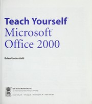 Cover of: Teach yourself Microsoft Office 2000 | Brian Underdahl
