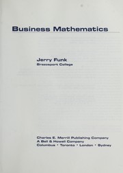 Cover of: Business mathematics | Jerry Funk