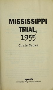 Cover of: Mississippi trial, 1955 by Chris Crowe
