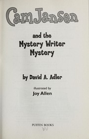 Cover of: Cam Jansen and the mystery writer mystery by David A. Adler