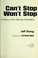 Cover of: Can't stop, won't stop