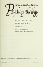Cover of: Childhood psychopathology; an anthology of basic readings by 