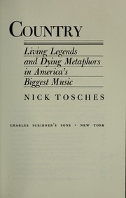 Cover of: Country by Nick Tosches