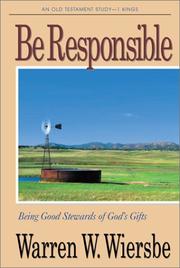 Cover of: Be Responsible by Warren W. Wiersbe