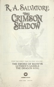Cover of: The crimson shadow by R. A. Salvatore