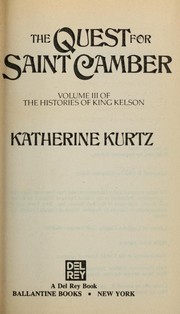 Cover of: The quest for Saint Camber by Katherine Kurtz