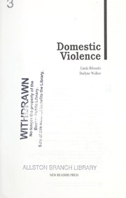 Cover of: Domestic violence | Linda Ribaudo