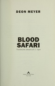 Cover of: Blood safari | Deon Meyer