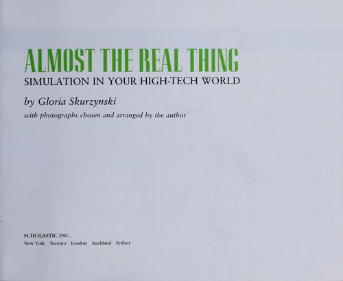 Almost the real thing by Gloria Skurzynski