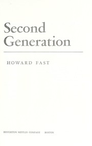 Cover of: Second generation