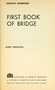 Cover of: First Book of Bridge