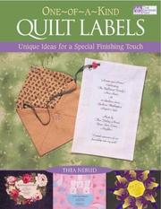 Cover of: One-Of-A-Kind Quilt Labels | Thea Nerud