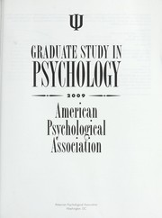 Cover of: Graduate study in psychology, 2009 | American Psychological Association