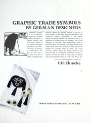 Cover of: Graphic trade symbols by German designers, from the 1907 Klingspor catalog by F. H. Ehmcke