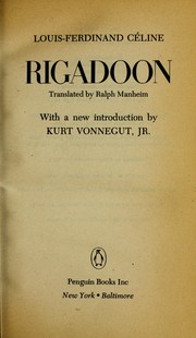 Cover of: Rigadoon