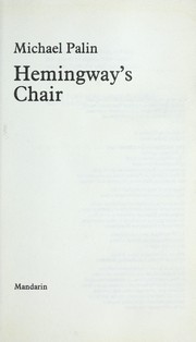 Cover of: Hemingway's chair by Michael Palin