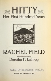 Cover of: Hitty by Rachel Field