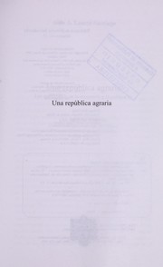 Cover of: Una repu blica agraria by Aldo Lauria-Santiago