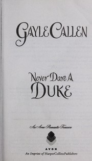 Cover of: Never dare a duke