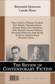 Cover of: The Review of Contemporary Fiction (Fall 1997): Raymond Queneau and Carole Maso