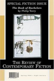 Cover of: The Review of Contemporary Fiction (Spring 1999): The Book of Bachelors by Philip Terry