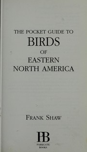 Cover of: The pocket guide to birds of prey of North America