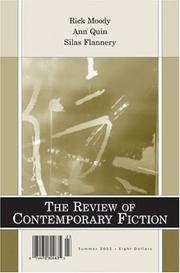 Cover of: Review of Contemporary Fiction: Summer 2003