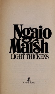 Cover of: Light thickens by Ngaio Marsh