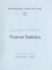 Cover of: Government finance statistics yearbook | International Monetary Fund.