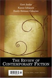 Cover of: Review of Contemporary Fiction