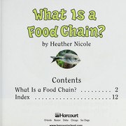 Cover of: What is a food chain? | Heather Nicole
