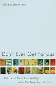 Cover of: Don't Ever Get Famous by Daniel Kane