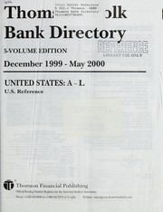 Thomson/Polk bank directory (December 1999-May 2000) by Thomson Financial Publishing