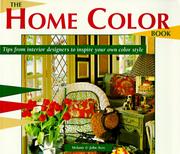 Cover of: The Home Color Book