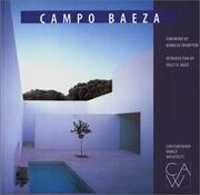 Cover of: Campo Baeza (Contemporary World Architects)