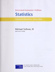 Cover of: Statistics: informed decisions using data