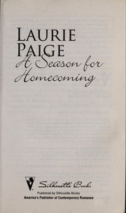 Cover of: A season for homecoming by Laurie Paige