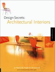 Cover of: Design Secrets: Architectural Interiors