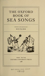 Cover of: The Oxford book of sea songs