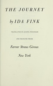 Cover of: The journey by Ida Fink