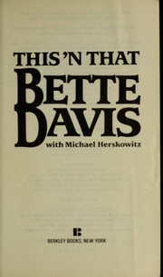 Cover of: This 'n that by Bette Davis
