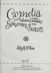 Cover of: Cornelia and the audacious escapades of the Somerset sisters