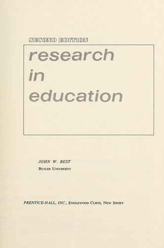 research in education best and kahn pdf