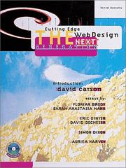 Cover of: Cutting Edge Web Design by Daniel Donnelly