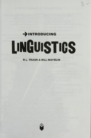 Cover of: Introducing linguistics: [a graphic guide]