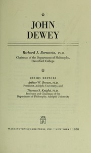 Cover of: John Dewey | Richard J. Bernstein